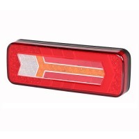 LED rear combination lamp 5 function, 12-24v, 285x100x40, kabel 1.5m, LEFT=RIGHT, DTJ